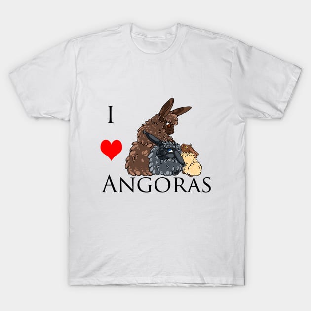 I Heart...Angoras! T-Shirt by YggdrasilWishes